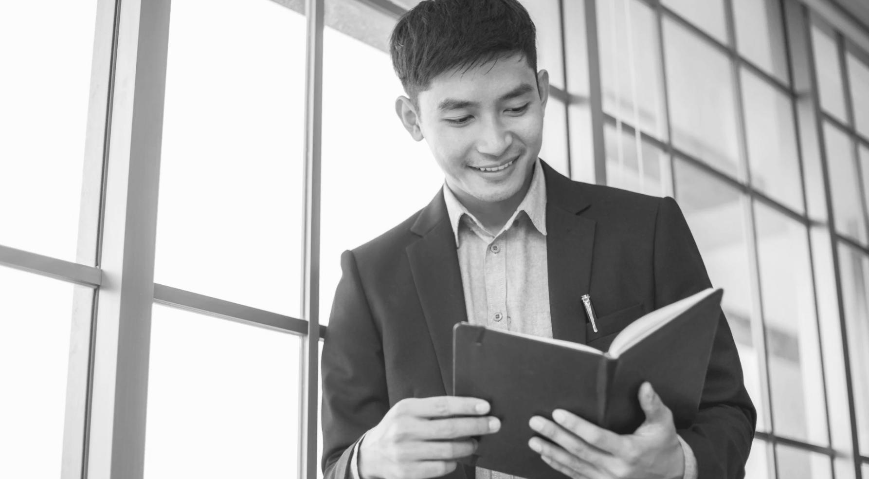 Student working through financial modeling exercise